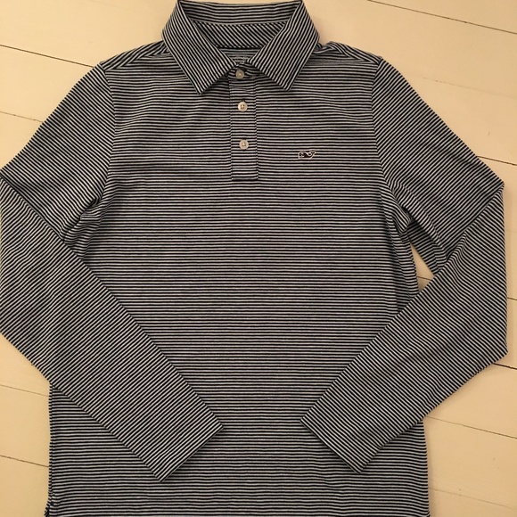 Vineyard Vines Boys L/S Polo - Size M (12-14) - Picture 1 of 6